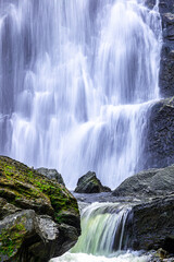 Landscape photos Khlong Lan Waterfall, the beautiful waterfall in Khlong Lan National Park of Thailand.