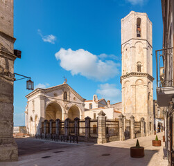 Fototapeta na wymiar Sanctuary of San Michele Arcangelo (Saint Michael the Archangel), Monte Sant'Angelo, Foggia, Italy. UNESCO World Heritage Site.