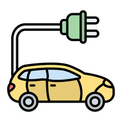 Electric Car Icon
