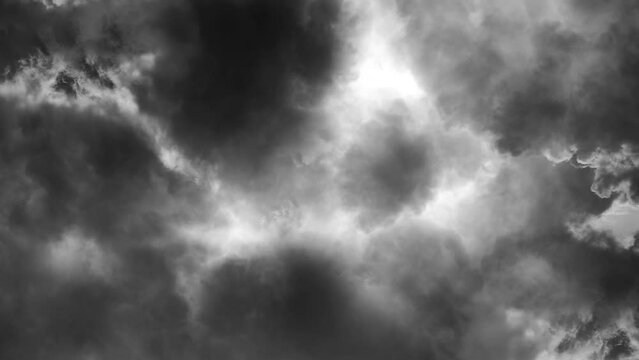 thunderstorms, inside dark clouds and thunderbolts