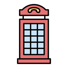 Obraz premium Phone Booth Icon