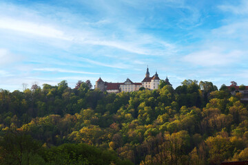 Fototapeta na wymiar The Castle Langenburg, Hohenlohe Region, Baden-Württemberg, Germany, Europe