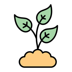 Sapling with leave Icon