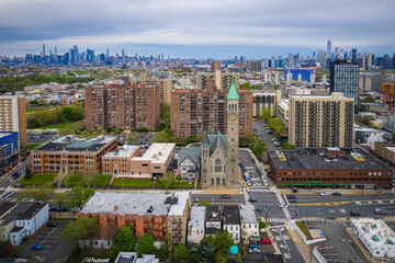 Aerial Drone of Weehawken New Jersey