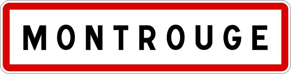 Panneau entrée ville agglomération Montrouge / Town entrance sign Montrouge