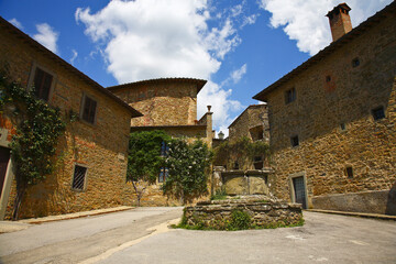 Fototapeta na wymiar Volpaia, Siena. Chianti, Toscana, Italia