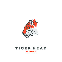 Tiger head simple illustration logo