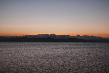 sunrise over the river