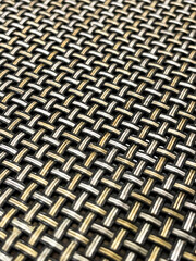 metal grid pattern background gold and black