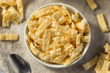 Homemade Fried Wonton Strips