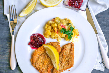 Viennese style schnitzel
