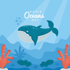 world oceans day card