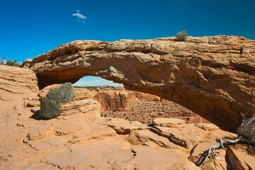 Canyonlands National Park in southeastern Utah is known for its dramatic desert landscape carved by the Colorado River