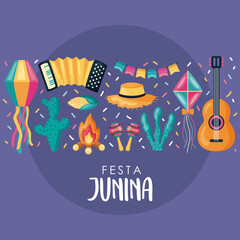 festa junina lettering