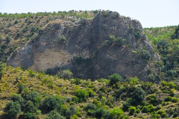 cliff in the mountains