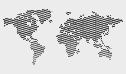 Obraz premium World Map Outline Vector Fresh file
