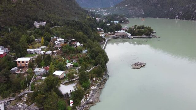 Caleta Tortel village, near to the end of Carretera Austral - Patagonia, Chile - South America particular town