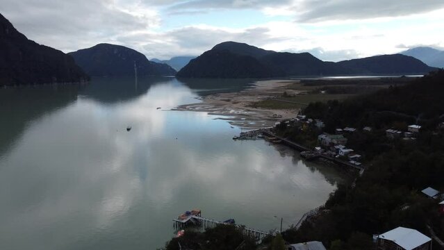Fjord in Catela Tortel Village - Patagonia, Chile - Particular town in South America