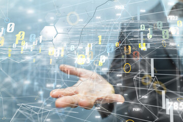 stock market graph business digital