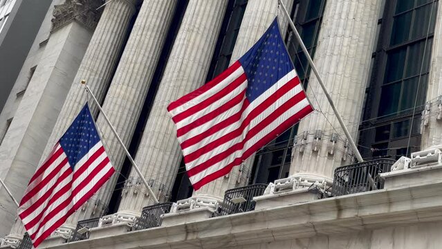 bourse de new york gros plan