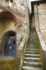 Fototapeta na wymiar Castelnuovo Berardenga, Chianti, Toscana, Italia,borgo, medievale