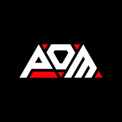 POM triangle letter logo design with triangle shape. POM triangle logo design monogram. POM triangle vector logo template with red color. POM triangular logo Simple, Elegant, and Luxurious Logo...