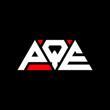PQE triangle letter logo design with triangle shape. PQE triangle logo design monogram. PQE triangle vector logo template with red color. PQE triangular logo Simple, Elegant, and Luxurious Logo...