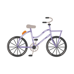lilac retro bicycle