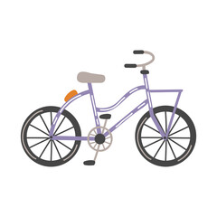 Fototapeta premium lilac retro bicycle