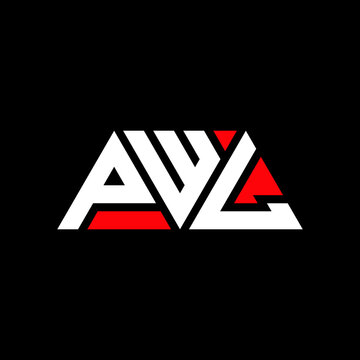PWL triangle letter logo design with triangle shape. PWL triangle logo design monogram. PWL triangle vector logo template with red color. PWL triangular logo Simple, Elegant, and Luxurious Logo...