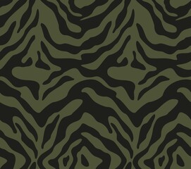 
zebra pattern black stripes on khaki background seamless print