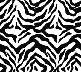 
zerbra print seamless black stripes on white background, trendy texture