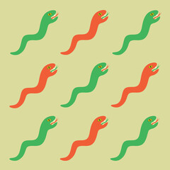 Snakes pattern