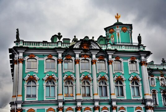 Saint-Petersburg, Russia- November 14, 2018: Hermitage Winter palace in Saint Petersburg, Russia	