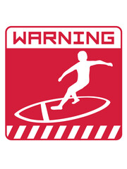 Surfer Schild Warning 