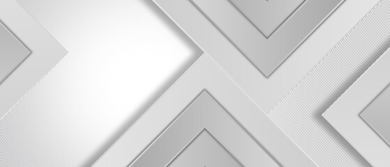 Modern white gray abstract web banner background creative design