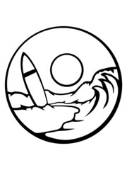 Strand Surfbrett Welle 