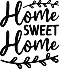 Home sweet home vector arts
