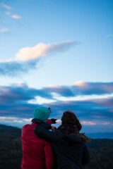 Pareja al amanecer 