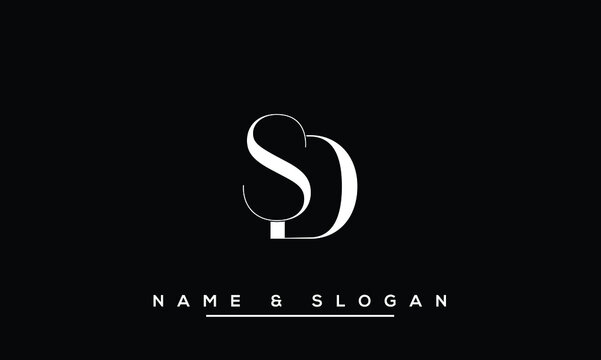 DS,  SD,  D,  S   Abstract  Letters  Logo  Monogram
