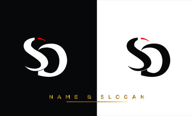 DS,  SD,  D,  S   Abstract  Letters  Logo  Monogram