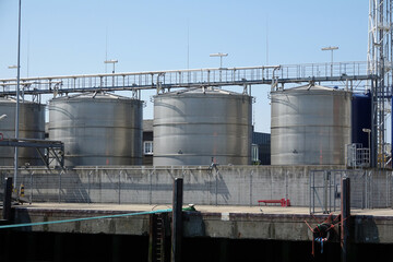 Obraz premium Tanks in Cuxhaven