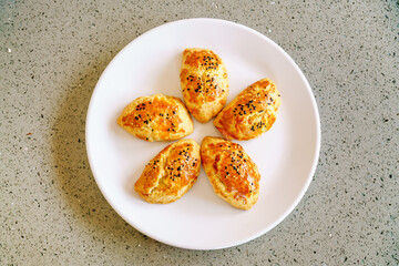 Traditional Turkish cookies. Sweet pastries for tea. Delicious treat from Turkey