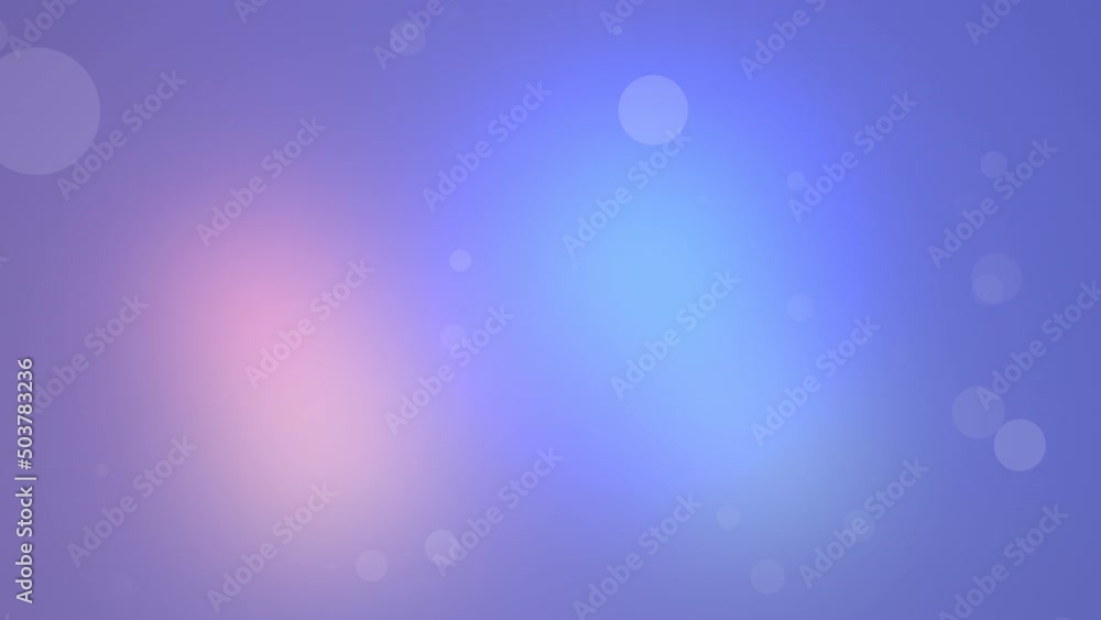 Aufkleber animation of colorful circles, bokeh effect. abstract floating particles, lights. light purple paste