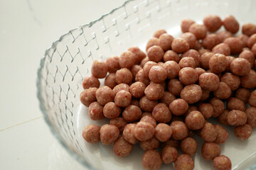 tiny meatballs, rolled and ready-to-cook small meatballs,