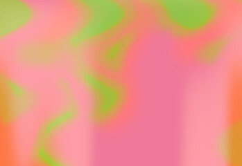 Colorful abstract gradient wave background. Pink and green colors. - 503785433