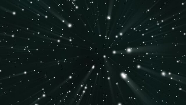 Stars in orbit in distant galaxy animation