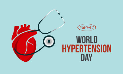 World Hypertension Day. Health raise awareness concept for banner, poster, card and background design.