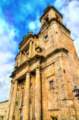 Fototapeta na wymiar Church and convent of San Francisco in Santiago de Compostela - Galicia, Spain