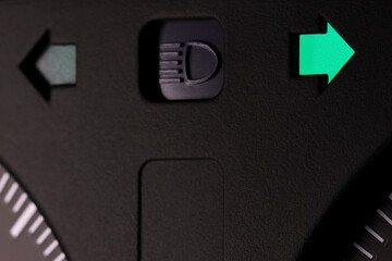 turn signal control light in car dashboard - right